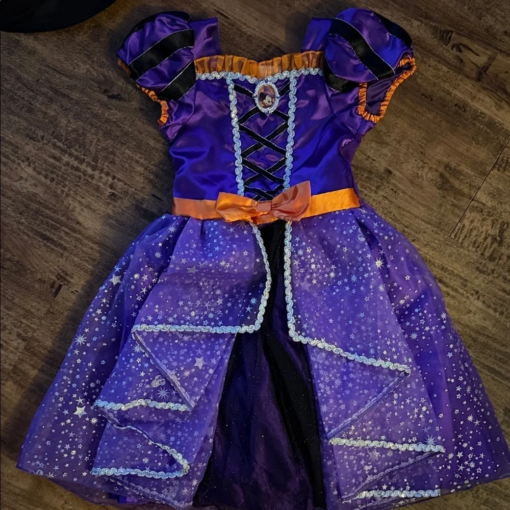Purple and Orange Witch Costume for Kids size 5/6